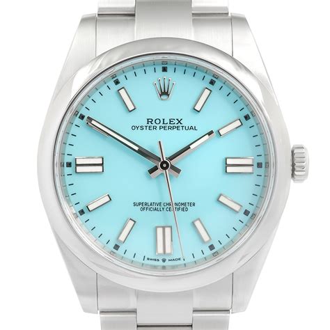 rolex oyster perpetual date blue red|rolex oyster perpetual tiffany blue.